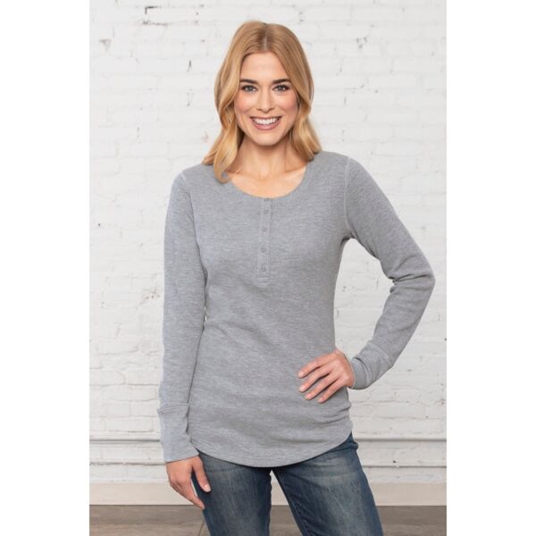 ATC&TRADE; ESACTIVE&REG; VINTAGE THERMAL LONG SLEEVE LADIES' HENLEY ATC8064L Thumbnail