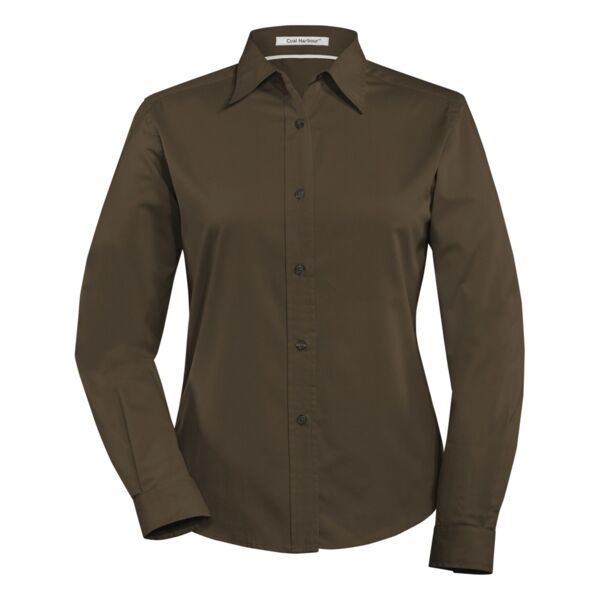 COAL HARBOUR® EASY CARE BLEND LONG SLEEVE WOVEN LADIES' SHIRT L610 Thumbnail