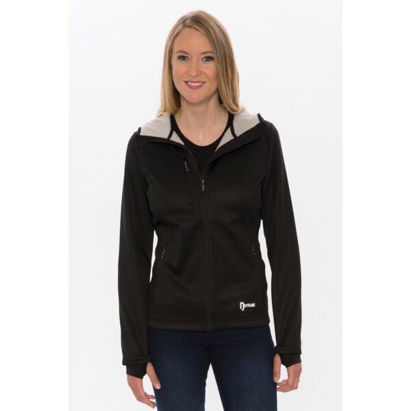 DRYFRAME® BONDED TECH FLEECE FULL ZIP HOODED LADIES' JACKET DF7687L Thumbnail
