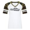 ATC&TRADE; EUROSPUN&REG; RING SPUN BASEBALL LADIES' TEE ATC0822L Thumbnail