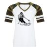 ATC&TRADE; EUROSPUN&REG; RING SPUN BASEBALL LADIES' TEE ATC0822L Thumbnail